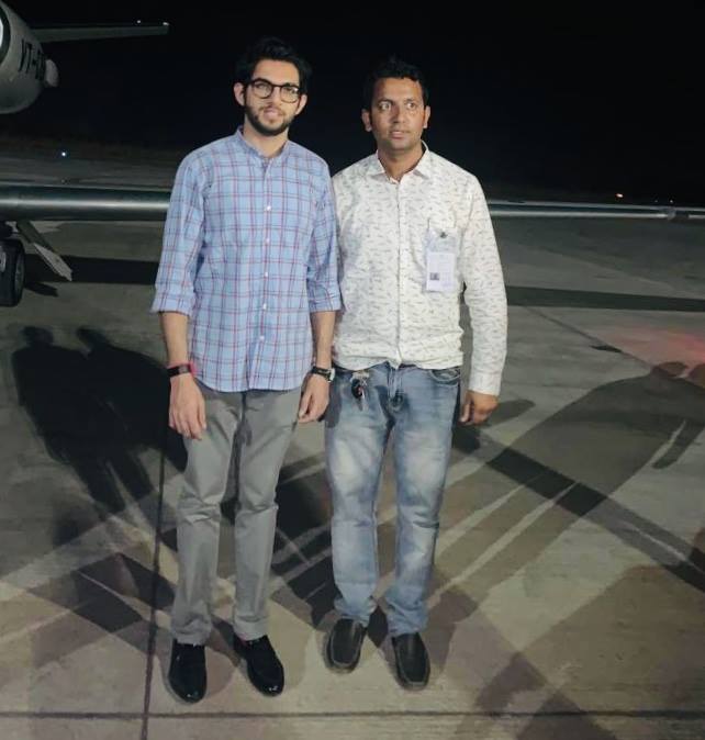 With Aditya Thackeray