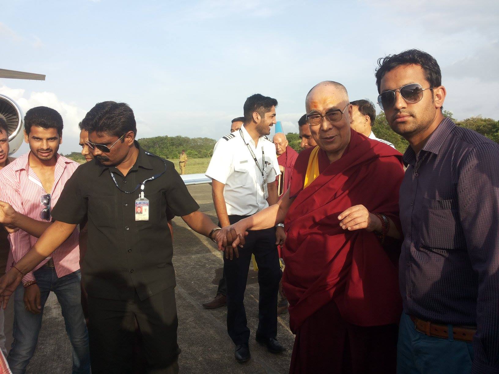 With His Holiness the Dalai Lama