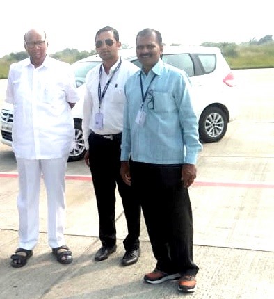 With Sharad Pawar